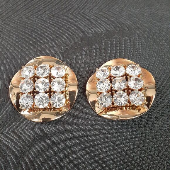 NWOT Zara Limited Edition Goldtone Statement Earrings - Picture 9 of 10